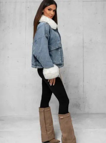 Kurtka damska jeansowa niebieska JS/11Z8219Z^Ozonee New