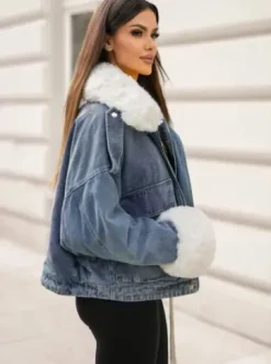 Kurtka damska jeansowa niebieska JS/11Z8219^Ozonee Sale