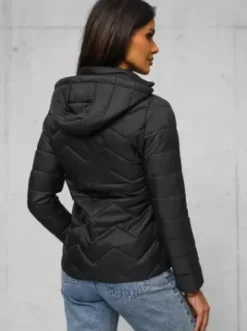 Kurtka damska pikowana czarna JS/16M9232/392^Ozonee Discount