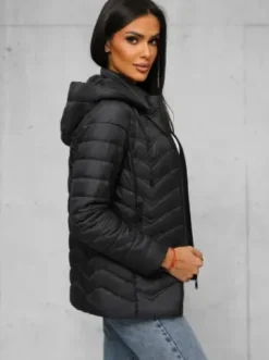 Kurtka damska pikowana czarna JS/16M9238/392^Ozonee Online