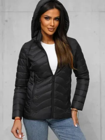 Kurtka damska pikowana czarna JS/16M9238/392^Ozonee Online
