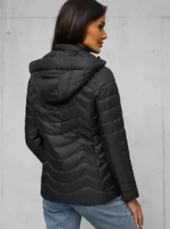 Kurtka damska pikowana czarna JS/16M9238/392^Ozonee Online