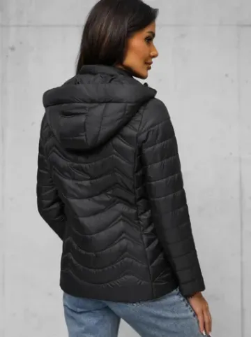 Kurtka damska pikowana czarna JS/16M9238/392^Ozonee Online