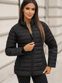 Kurtka damska pikowana czarna JS/16M9109/392Z^Ozonee Outlet