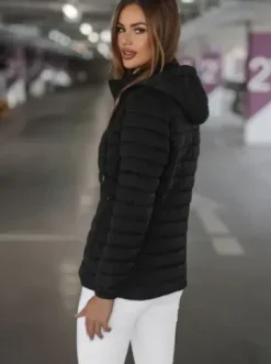 Kurtka damska pikowana czarna JS/16M9103/392Z^Ozonee Discount