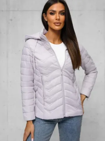 Kurtka damska pikowana jasno-fioletowa JS/16M9238/35^Ozonee Clearance