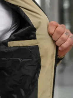 Kurtka męska bomberka beżowa JS/62M9502/62^Ozonee Discount