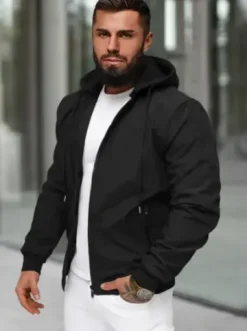 Kurtka męska bomberka czarna JS/62M9502/392^Ozonee Fashion