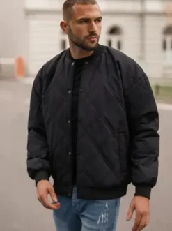 Kurtka męska bomberka czarna JS/84M3020/392Z^Ozonee Online