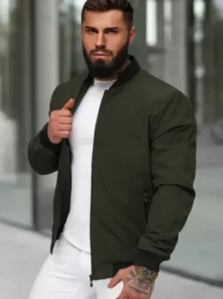 Kurtka męska bomberka khaki JS/62M9502/372^Ozonee Sale