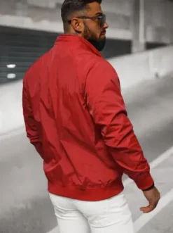 Kurtka męska czerwona JS/5M3212/270^Ozonee Fashion