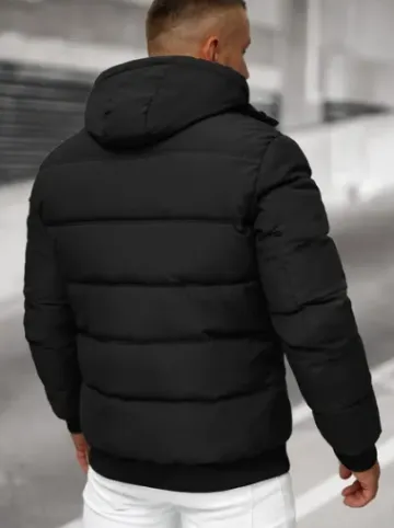 Kurtka męska pikowana czarna JS/31M5003Z^Ozonee Hot