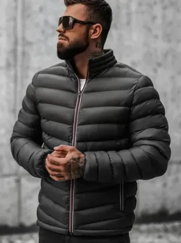 Kurtka męska pikowana czarna JS/SM71^Ozonee New