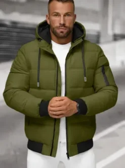 Kurtka męska pikowana khaki JS/31M5003Z^Ozonee Discount