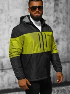 Kurtka męska przejściowa czarna JS/22M310/392^Ozonee Sale