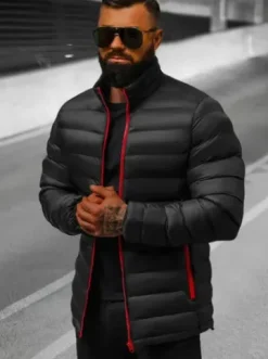 Kurtka męska przejściowa czarna/2 JB/JP1111^Ozonee Online