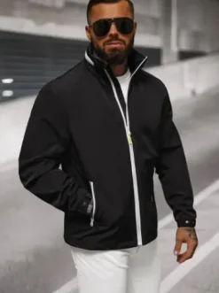 Kurtka męska softshell czarna JS/5M3105/392Z^Ozonee Discount
