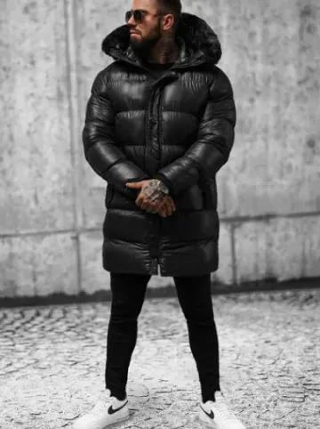 Kurtka męska zimowa czarna O/M800Z^Ozonee Fashion