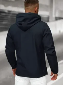 Kurtka softshell męska z kapturem granatowa JS/27B6513/25^Ozonee Online