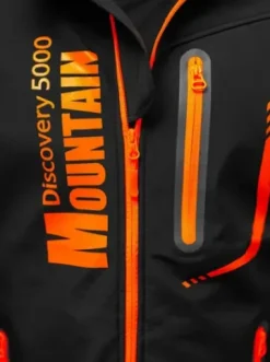 Kurtka softshell męska z kapturem czarno-pomarańczowa JS/HH026/1^Ozonee Outlet