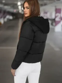 Kurtka zimowa damska pikowana czarna JS/16M9187/392Z^Ozonee Sale