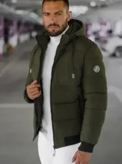 Kurtka zimowa męska ciemno-zielona JS/31M5023/135Z^Ozonee Online