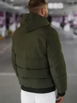 Kurtka zimowa męska ciemno-zielona JS/31M5023/135Z^Ozonee Online
