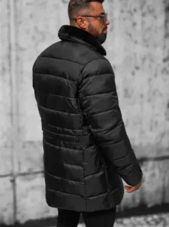 Kurtka zimowa męska czarna JS/22M63/392^Ozonee Outlet