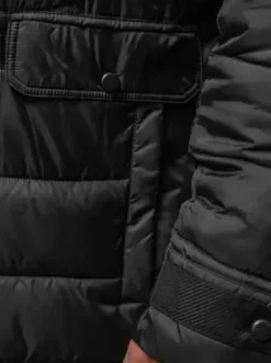 Kurtka zimowa męska czarna JS/22M63/392^Ozonee Outlet