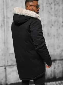 Kurtka zimowa męska czarna JS/22M319/392^Ozonee Fashion