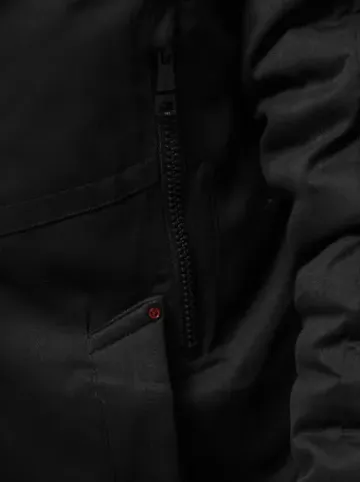 Kurtka zimowa męska czarna JS/22M319/392^Ozonee Fashion