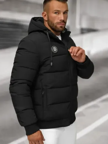 Kurtka zimowa męska czarna JS/31M5026/392^Ozonee Outlet