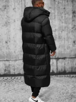 Kurtka zimowa męska długa czarna O/M3202^Ozonee Fashion
