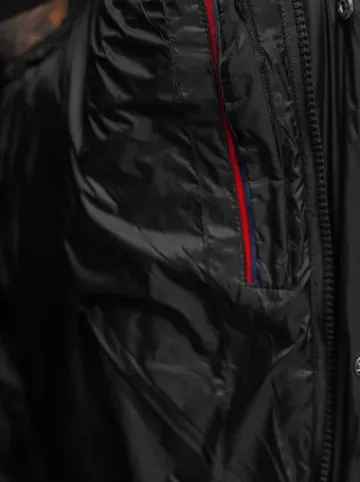 Kurtka zimowa męska długa czarna O/M3202^Ozonee Fashion