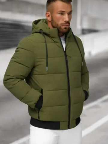 Kurtka zimowa męska jasna-khaki JS/31M5023/62^Ozonee Sale