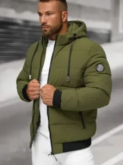 Kurtka zimowa męska jasna-khaki JS/31M5023/62^Ozonee Sale