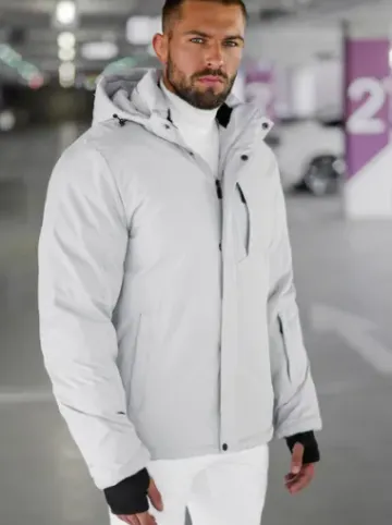 Kurtka zimowa męska jasno-szara JS/91M9906/280^Ozonee Best