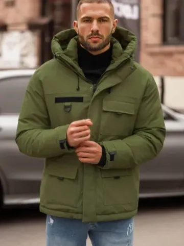 Kurtka zimowa męska khaki JS/31M5018Z^Ozonee Online