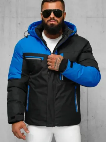 Kurtka zimowa męska niebieska JS/91M9903/184Z^Ozonee Online