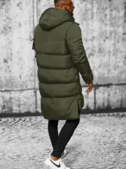 Kurtka zimowa męska pikowana zielona O/M799^Ozonee Outlet