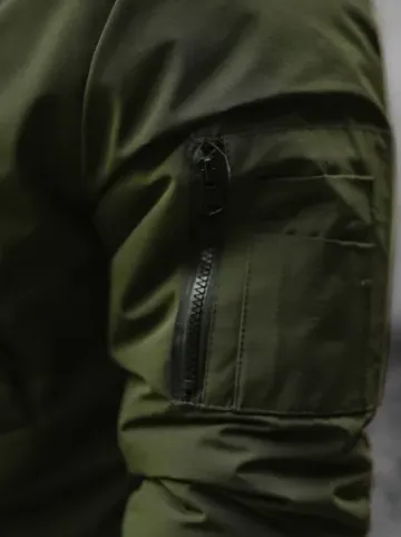 Kurtka zimowa męska z futerkiem khaki JS/M2019/136^Ozonee Clearance