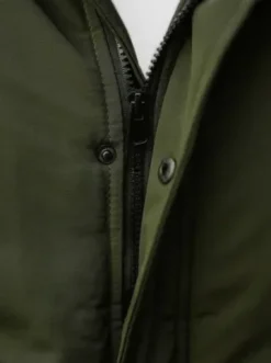 Kurtka zimowa męska z futerkiem khaki JS/M2019/136^Ozonee Clearance