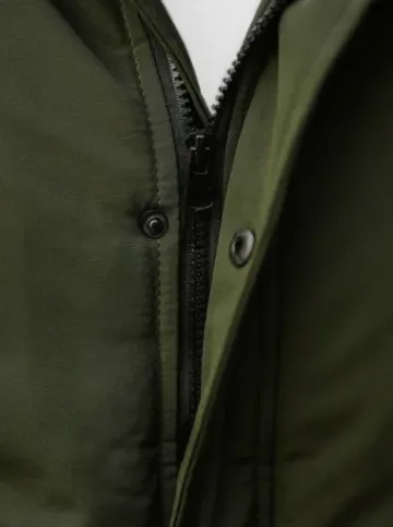 Kurtka zimowa męska z futerkiem khaki JS/M2019/136^Ozonee Clearance