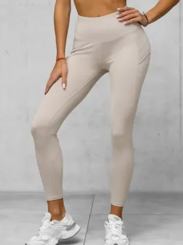 Legginsy damskie beżowe JS/XY24017L^Ozonee Sale