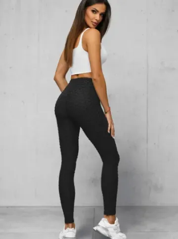 Legginsy damskie czarne JS/17K592/3^Ozonee New