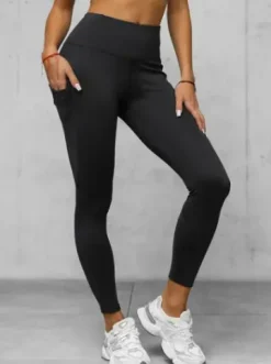 Legginsy damskie czarne JS/XY24017L^Ozonee Best