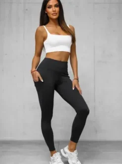 Legginsy damskie czarne JS/XY24017L^Ozonee Best