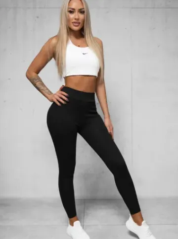 Legginsy damskie czarne JS/1001Z^Ozonee Fashion