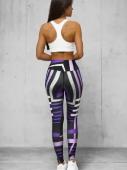 Legginsy damskie fioletowe O/D0010Z^Ozonee New