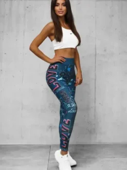 Legginsy damskie indygo O/20755Z^Ozonee Discount